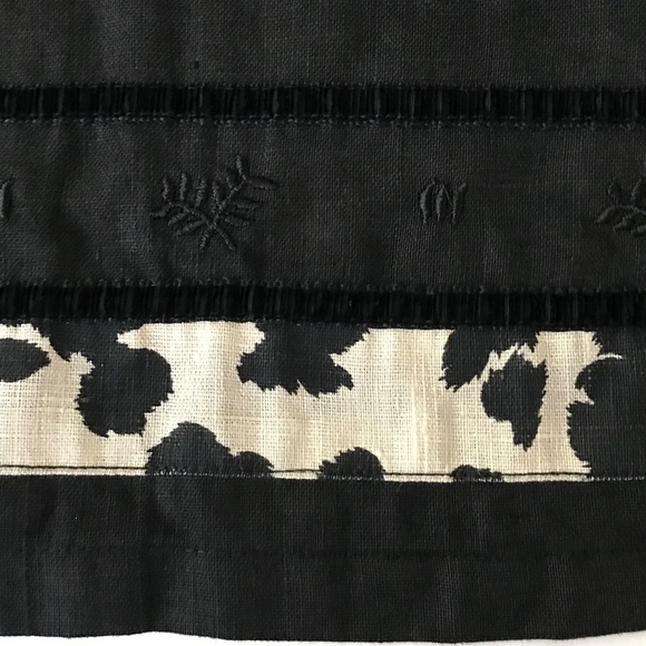 HOT COTTON 100% Linen Blouse Button Down Tunic Top Black Women’s Plus Size 2X - Picture 6 of 16